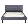 thumbnail image 1 of Classic Brands Mornington Upholstered Platform Bed Frame, King, Dark Grey, 1 of 10