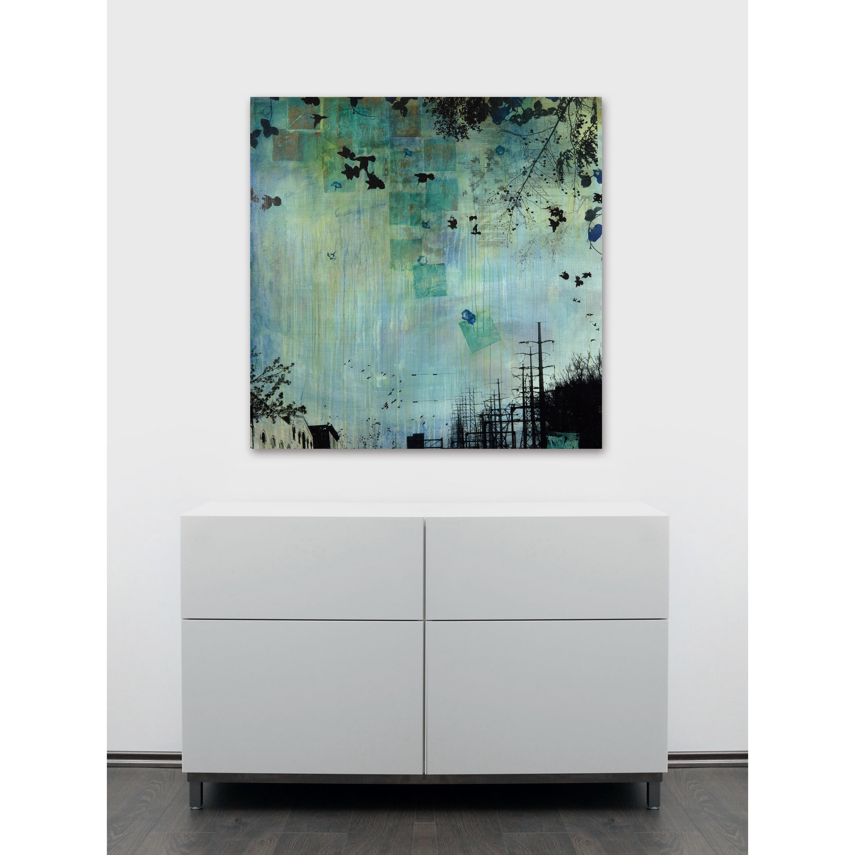 "Electric Power" Painting Print on Wrapped Canvas