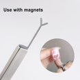 thumbnail image 4 of 5Pcs Small Cat Eye Magnet - Nail Magnet Set Y Shaped Nail Magnet Multi Function Nail Polish Magnet Tool for Beginners, Nail Tools, Nail File, Easter, St. Patrick'S Day, Valentine'S Makeup Organizers, 4 of 5
