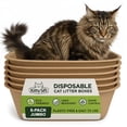 thumbnail image 1 of Kitty Sift (6-Pack) Disposable Cat Litter Box, Sustainable, Clean - Jumbo, 6-Pack, 1 of 11