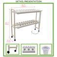 thumbnail image 4 of INTBUYING Hydroponic Site Grow Kit Double Side 4 Pipe 36 Plant Site Garden Plant Growing System with Water Pump, 4 of 9