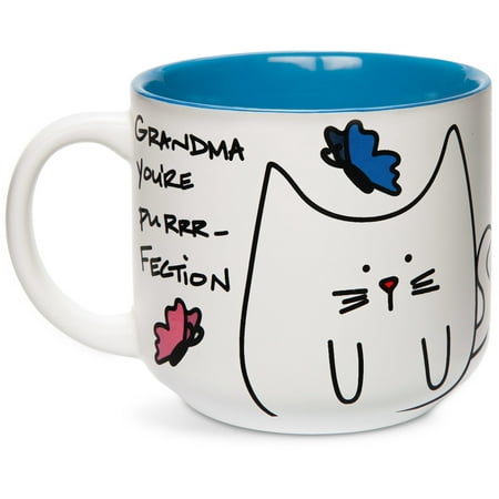 - Pavilion - Funny Cat Grandma You're Purrr-Fect Blue 18 oz Mug