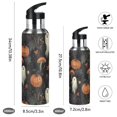 thumbnail image 2 of Yayeee 20oz Insulated Water Bottle Double Wall Stainless Steel with Flip Straw Lid, Autumn Ghost Pattern, 2 of 7