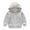 Gray, variant on SDNall Boys Solid Color Hooded Full-Zip Coat, Relaxed Fit Wind Blocking Everyday Outerwear, Autumn Weekend Camping Travel School Casual Coats for Boys 1-12 Years