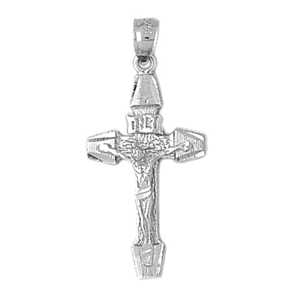 27 mm Jewels Obsession Crucifix Pendant Sterling Silver 925 Crucifix Pendant 