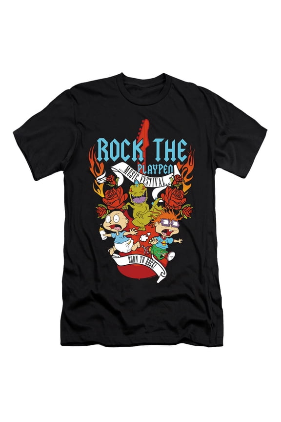 Rock The Playpen Music Festival Unisex Adult Canvas Brand T Shirt