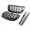 thumbnail image 3 of Yeacher 2Pcs Gloss Black Front Hood Kidney Grille Racing Grille Replacement for E90 4 Door 2005-2008, 3 of 7