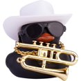 thumbnail image 1 of Car Rubber Duck Ornaments Dash Duck Decorations for Car Dashboard Ornament Decoration Accessories with Musical Instruments B, 1 of 5