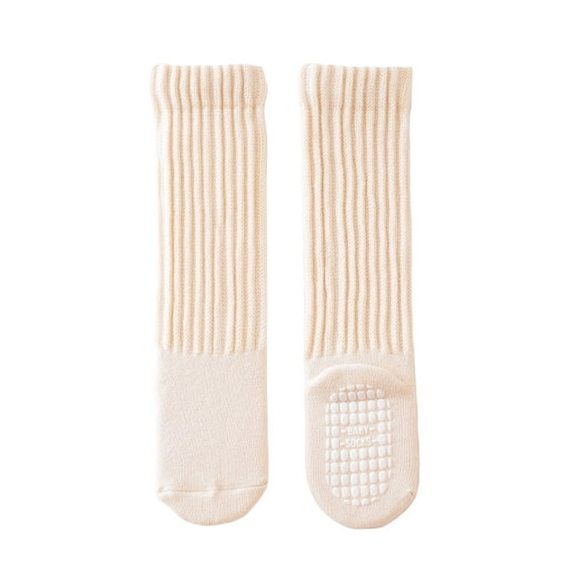 CHUANK Baby Slipper Socks Non Slip Socks Winter Thick Warm Solid Color Crew Socks with Grips