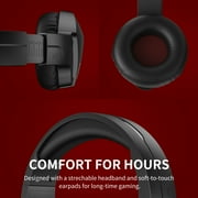 BINNUNE Wireless Gaming Headset with Microphone for PC PS4 PS5 Playstation 4 5 2.4G Wireless Bluetooth USB Gamer Headphones with Mic for Laptop Computer