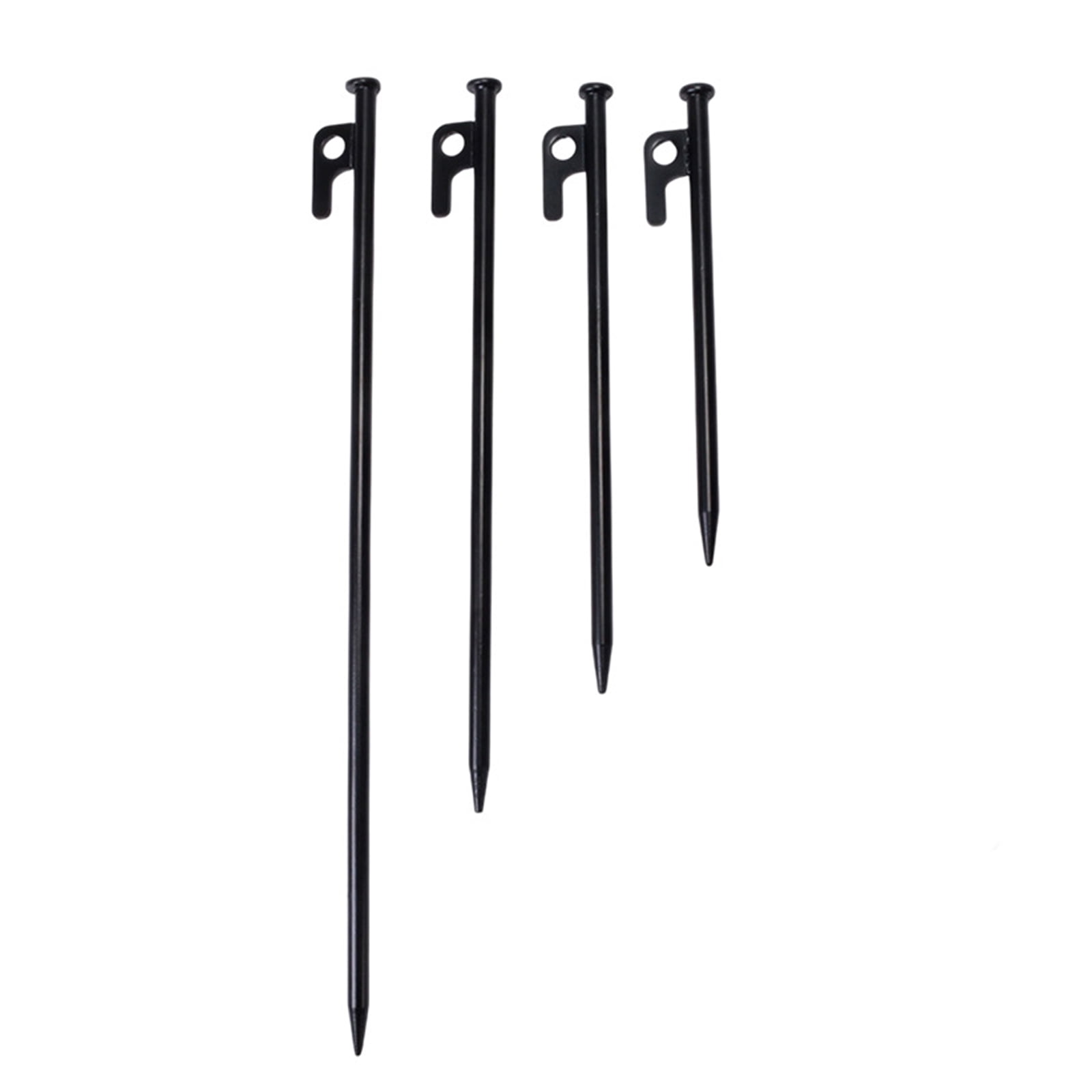 Metal Tent Stakes for All Terrains, Quick-Install Ground Pegs with Anti-Rust Coating for Camping, Beach, Backpacking Trips
