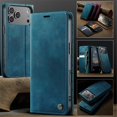 thumbnail image 5 of CaseMe Calf Leather Lining Microfibre Wallet Case For iPhone 18 Pro Max 6.9-inch with RFID Blocking,Magnetic Closure,Card Slots,Cash Slot,Kickstand,Shockproof Flip Folio Protective Phone Case,Blue, 5 of 13