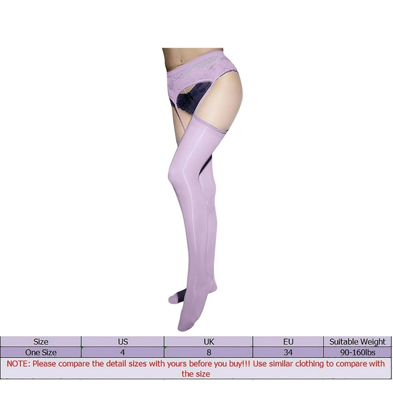 NKOOGH Thigh High Socks for Teens Convertible Tights Women Pantyhose High  Glossy Elastic Nylon Sheer Stockings Silky Tights Candy Colored Pantyhose 