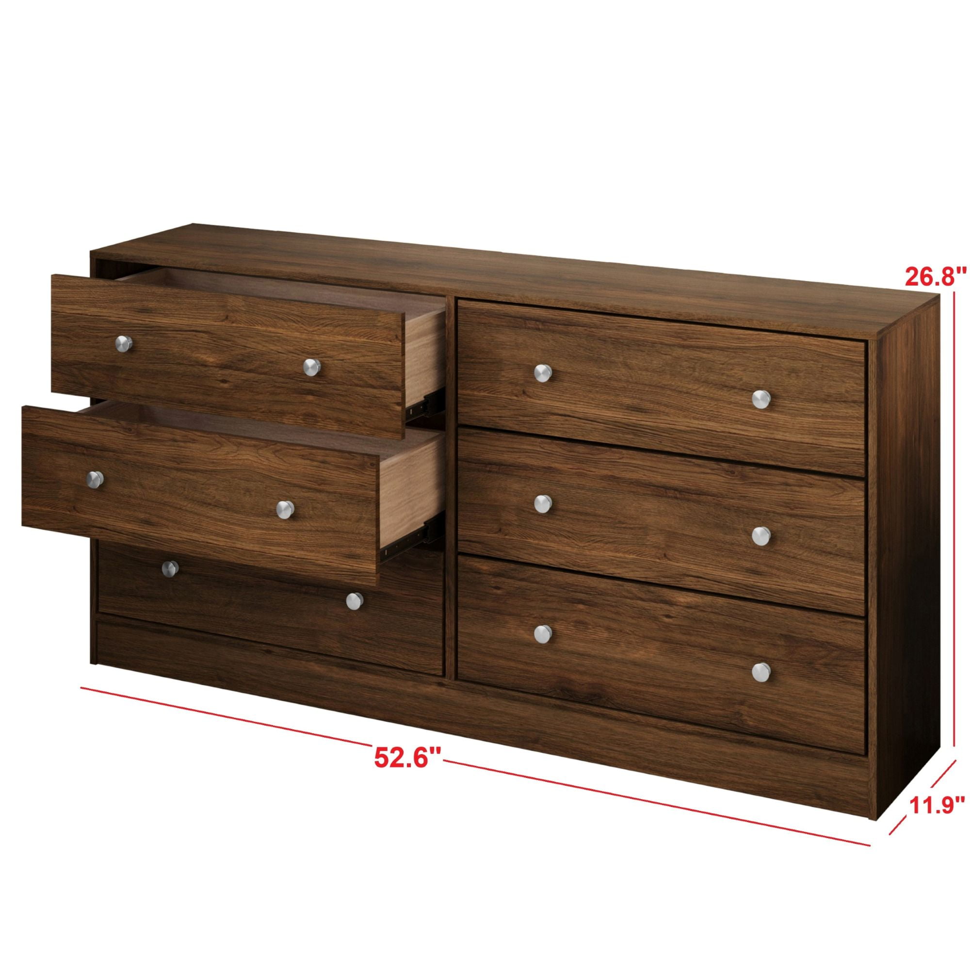Home Design Gina Upholstered Headboard with Altoona Dresser and 2 Nightstands; Bedroom Set