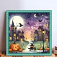 thumbnail image 2 of Hilo Algodón Ecológico Bordado Punto Cruz Casa Halloween Con 11CT 50x50cm, 2 of 9