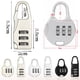 thumbnail image 2 of LKWLPD Candados de combinación pequeños de 3 dígitos para equipaje, candado personalizado para maletas, bolsos de viaje, mochilas y casilleros deportivos, talla única, 2 of 4