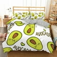 thumbnail image 7 of Decorative printed duvet cover, super soft summer cotton duvet cover, fruit avocado 3D digital print  size, 7 of 7