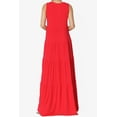 thumbnail image 2 of TheMogan Women's PLUS Sleeveless Scoop Neck Tiered Jersey Relaxed Fit Long Maxi Dress, 2 of 6