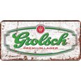 thumbnail image 1 of Placa Metal Vintage Grolsch Pintura Hierro Rectangular Arte La Pared 30x15cm, 1 of 8