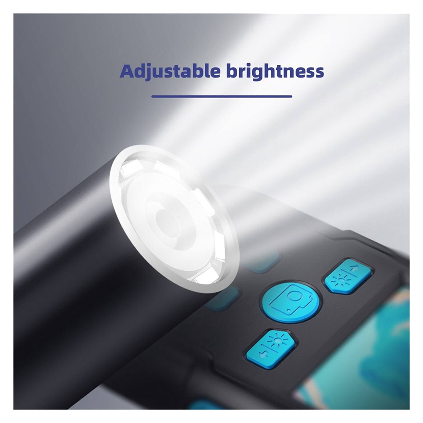 P60 Industrial Endoscope Camera 8MM Lens 2.4 Inch IPS Screen Borescope HD1080P Rigid Cable Waterproof LED Lights 2600mAh Battery , User-Friendly Borescopes