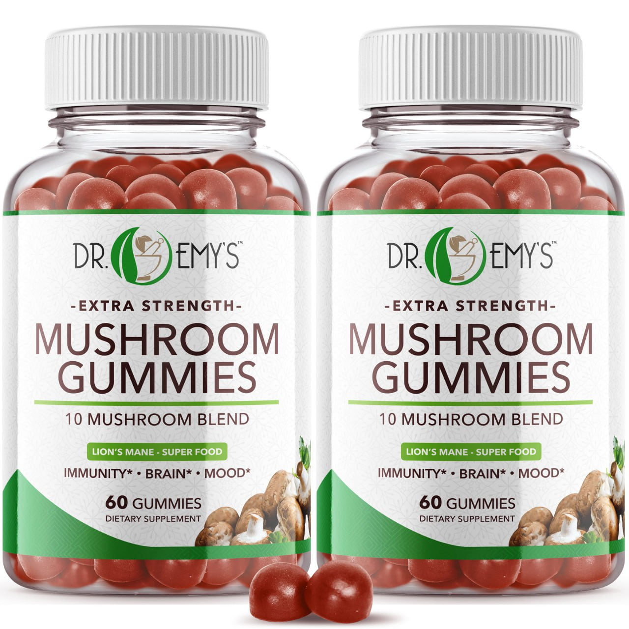 Mushroom Gummies Supplement 10 Mushroom Blend