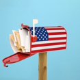 thumbnail image 6 of Fuzoiu America Flags3 Print Decorative Waterproof Mailbox Cover,Welcome Magnetic Mailbox Cover, Post Letter Box Wrap Cover for Outdoor Decor -25.5x21 in, 6 of 8