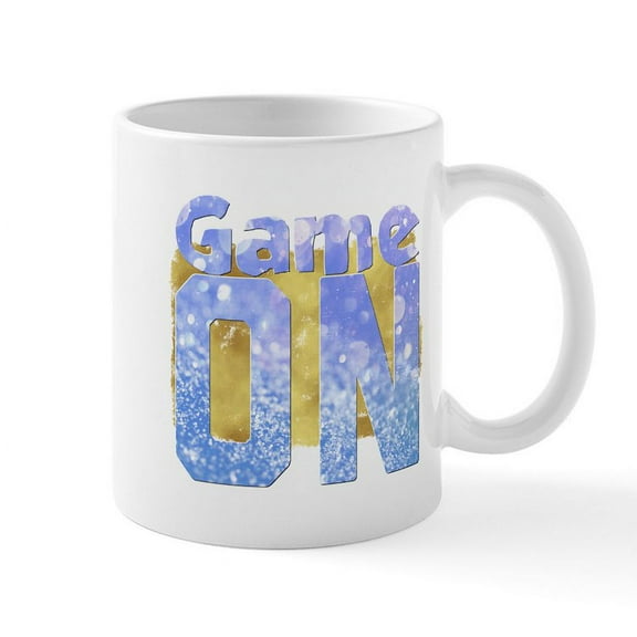 CafePress - Game On Mugs - 11 oz Ceramic Mug - Novelty Coffee Tea Cup