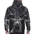thumbnail image 7 of Daiia Majestic Forest Stag for Men's Fashion Hoodies & Sweatshirts with Kangaroo Pocket Hooded Sweatshirt Breathable & Moisture Wicking-3X-Large, 7 of 7