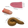 thumbnail image 3 of Toy Set Include Realistic Fake Tongue Magic Trick Fake Fingers With Red Silk And Prank Fake Poop Novelty Funny Joke, 3 of 5