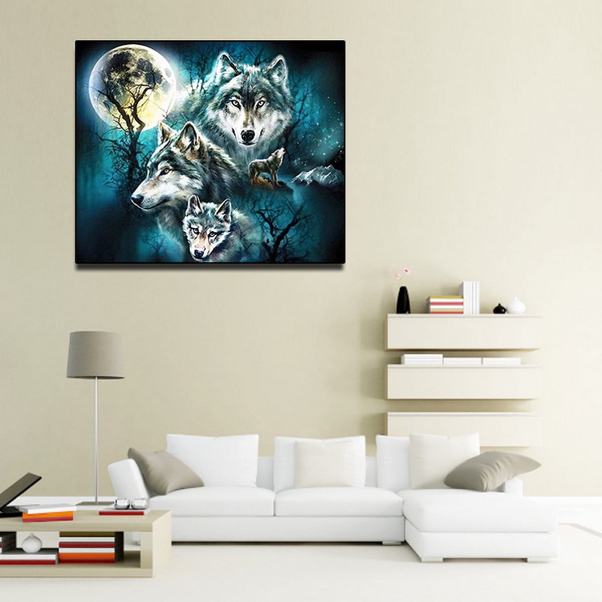 Wild Animal Artwork Painting Picture on Canvas Small Size for Kids Room 16'' x 12'' Hardy Gallery Gray Wolf Wall Art Print Wild Animal Artwork Painting Picture on Canvas Small Size for Kids Room 16'' x 12'' Hardy Gallery Gray Wolf Wall Art Print