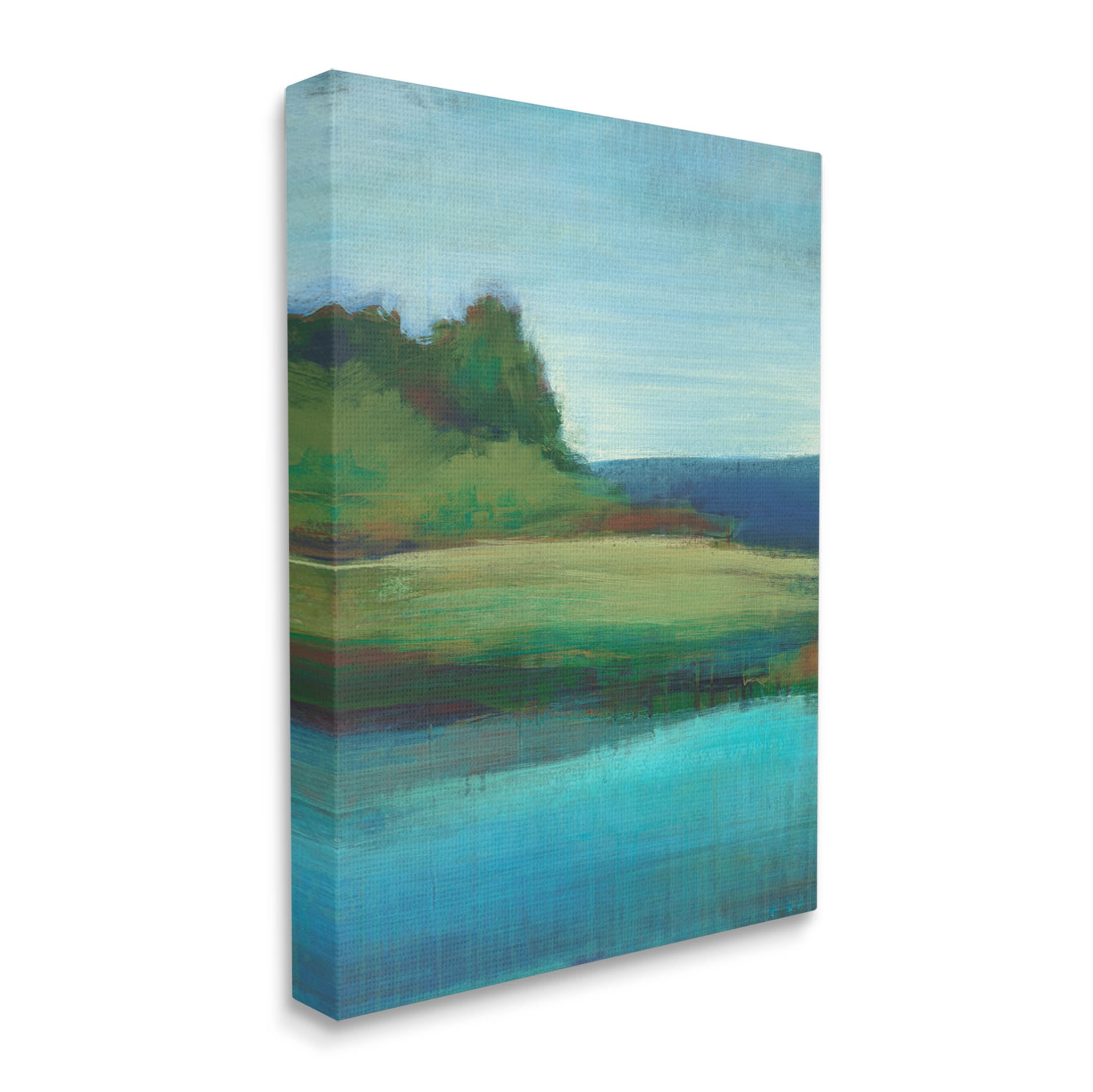 Stupell Industries Soft Rainy Lake Landscape Painting Gallery Wrapped Canvas Print Wall Art, Design by Stacy D'Aguiar