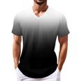 thumbnail image 1 of Summer Men's Popular T-shirt Printed V-neck Short Sleeved T-shirtXL, 1 of 5