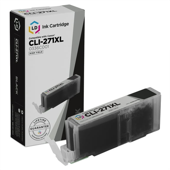 LD Compatible Ink Replacement for Canon CLI-271XL 0336C001 HY Black