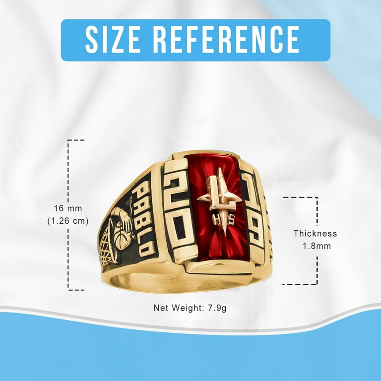 Antique finish deals class ring