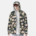 thumbnail image 4 of Gaeub Flowers Men's and Women's UPF 50+ Long-Sleeved Sun Protection Clothing, Fishing Shirt Long Sleeve Zip - XX-Large, 4 of 9