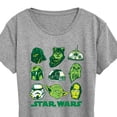 thumbnail image 3 of Star Wars - St. Patrick's Day Green Grid - Women's Short Sleeve Graphic T-Shirt, 3 of 5