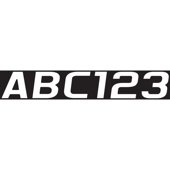 Hardline Products WHI700EC 700 Series 3 in. Letter-Number Kit - White