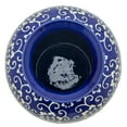 thumbnail image 5 of 14" White Flowers on Blue Tung Chi Vase, 5 of 7