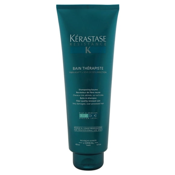 Resistance Bain Therapiste Shampoo by Kerastase for Unisex - 15 oz Shampoo