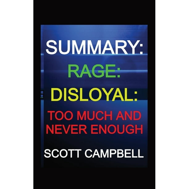 Summary Rage Paperback Walmart Com Walmart Com