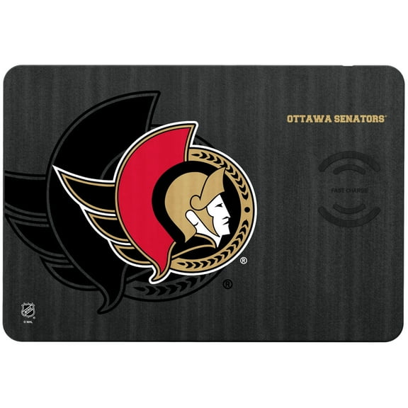 Keyscaper Ottawa Senators 15W Fast Wireless Charger and Mouse Pad