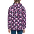 thumbnail image 6 of Pofeuu Skull Flower Print Teenage Zipper Hoodie Sweatshirts Hooded Casual Jackets With Pocket For Boys Girls-Medium, 6 of 6