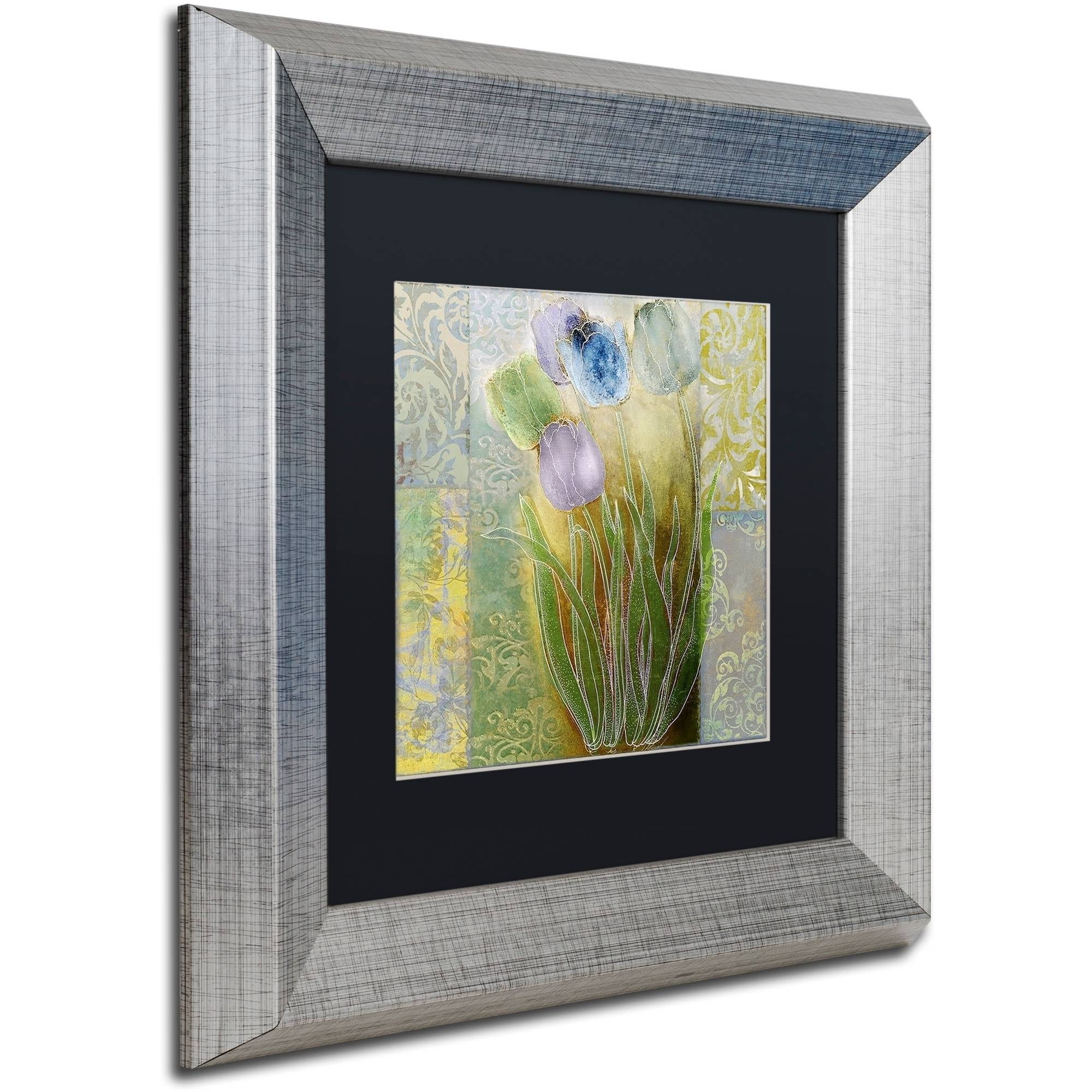 Trademark Fine Art "Emily II" Canvas Art by Color Bakery Black Matte, Silver Frame