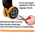 thumbnail image 6 of Rupoun 8-Pack Silicone Luggage Wheel Covers – Waterproof, Noise-Reducing, Wear-Resistant Protectors for Suitcase Wheels – Orange, Cuttable, Easy Install, 6 of 10