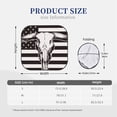 thumbnail image 3 of Kll Bull Skull On The Us Flag Windshield Sun Shade 2-Piece Foldable Car Front Window Sunshade For Most Sedans Suv Truck - Auto Sun Blocker Visor Protector Blocks Max Uv Rays - Large, 3 of 7