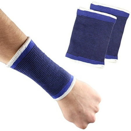 Blue Wrist Brace Support Sleeve for Sports Golf Tennis ...