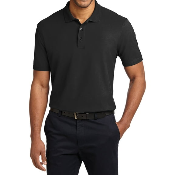 Mafoose Men's Stain-Release Polo Shirt Black X-Small