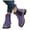 Purple, variant on Slip On Suede Combat Boots for Women Casual Platform Ankle Booties Lug Sole Non Slip Chelsea Boots