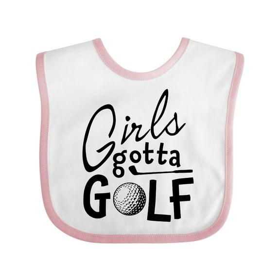 Inktastic Girls Gotta Golf Girls Baby Bib