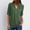 Army Green, variant on Ichuanyi Fall Tops for Women 2022 Women's Summer Long Sleeve Shirts Zip Casual Tunic V-Neck Rollable Blouse Tops